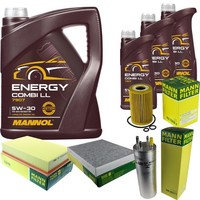 Inspektionspaket 8L Mannol Energy 5W-30 FüR VW Transporter VI Kasten 2.0 TDI