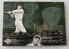 2002 UPPER DECK PIECE OF HISTORY #40 ROGER MARIS NEW YORK YANKEES EX FEB057