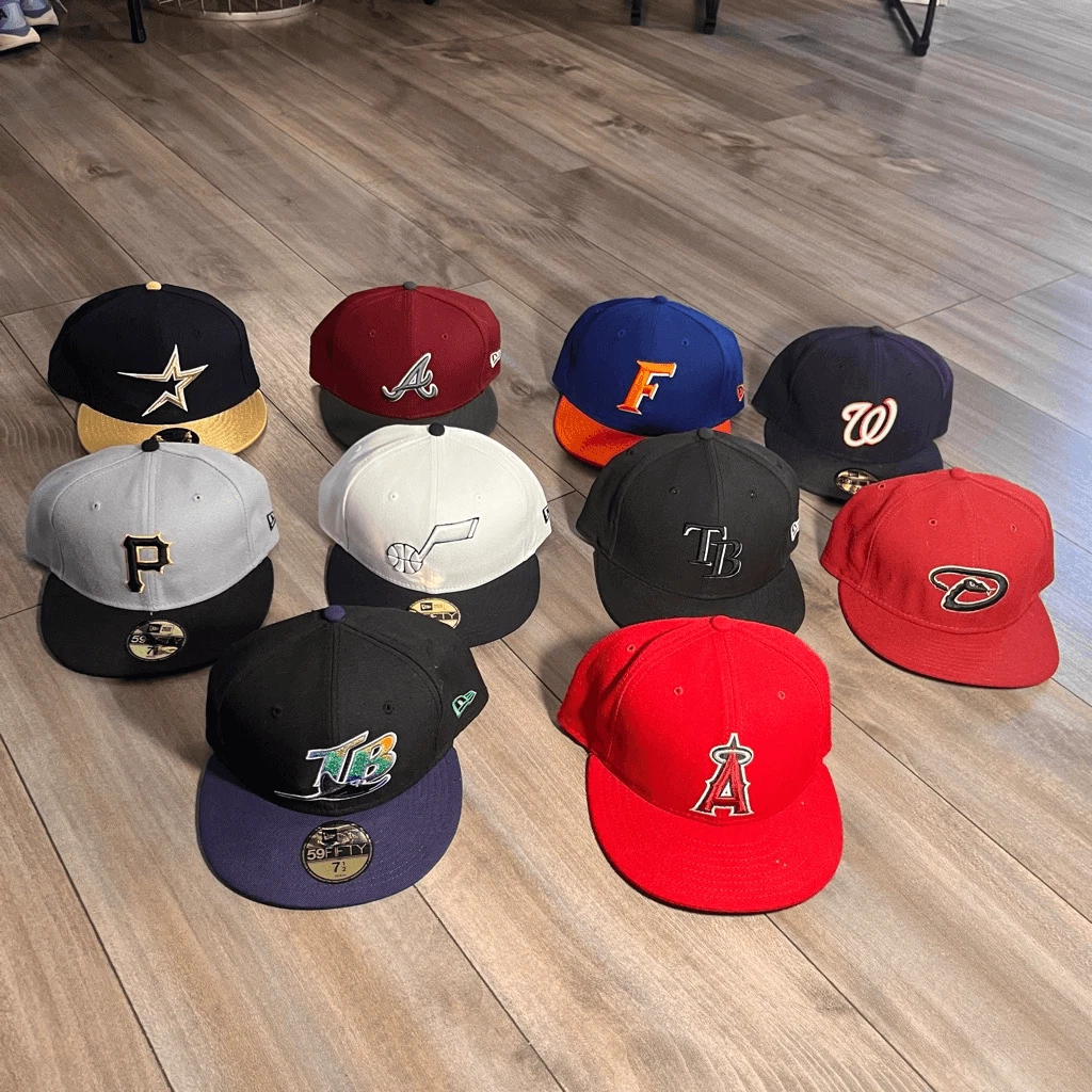 Lot of 10 New Eras Multi- Team Fitted SnapBack Hat Men 7 1/2