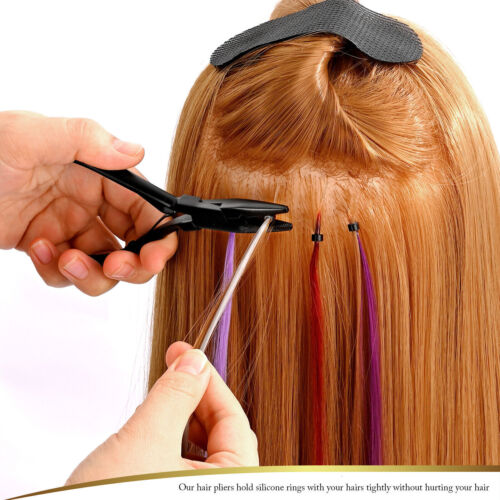 Extension Capelli Acciaio Inox Pinza di Tenuta Styling Micro Anelli Strumento di Montaggio - Foto 5 di 6