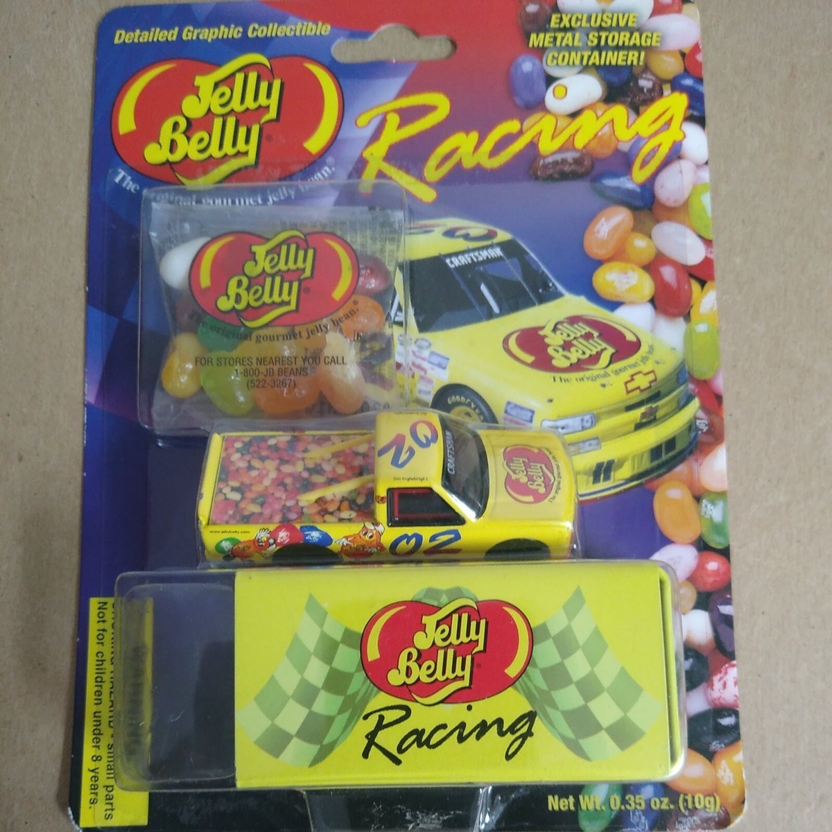2000 Jelly Belly Racing Nascar Craftsman Truck & Tin #02 Jim