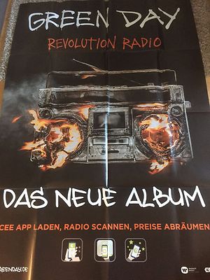 GREEN DAY  2016 PROMO - orig. Promo Poster - Album Plakat - 168x118 cm - F/U