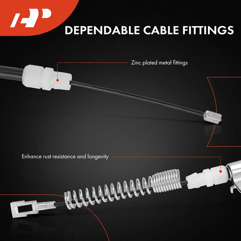 Rear Left LH Parking Brake Cable for GMC Sierra 3500 HD Chevy Silverado 3500 HD - Image 4 of 4