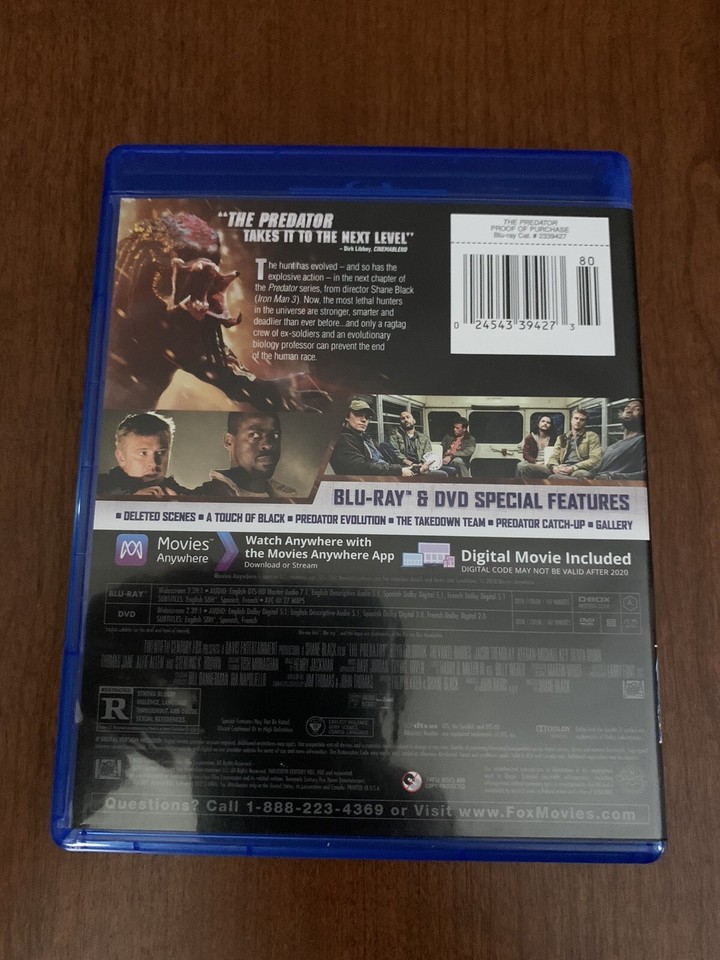 The Predator Blu Ray 24543394273 eBay