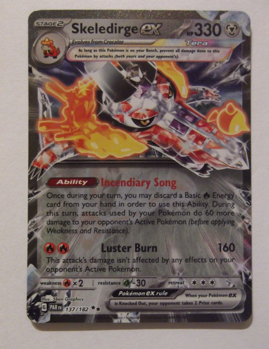 133PK137r -Skeledirge ex - 137/182 - Paradox Rift (PAR)- Rare