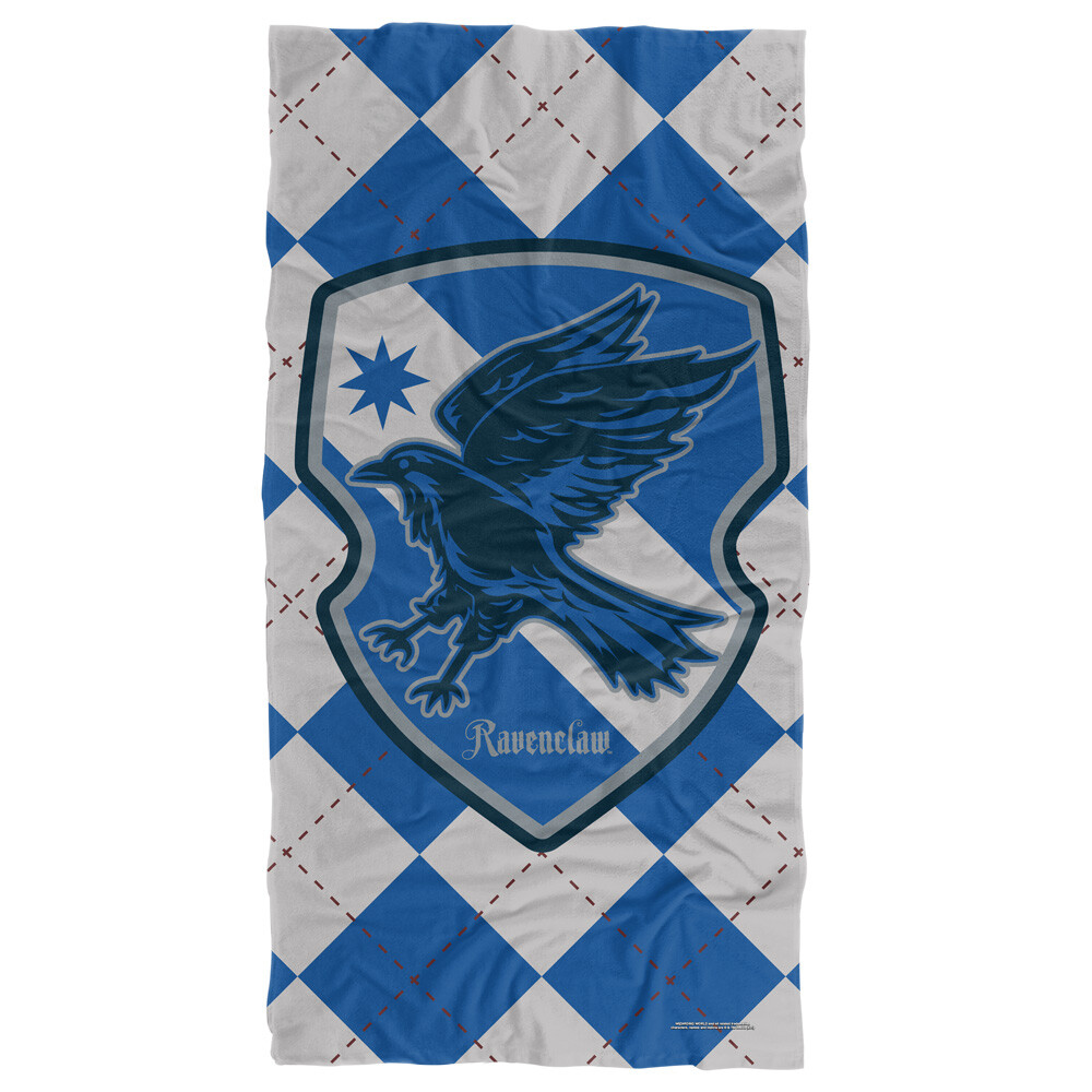 Harry Potter Ravenclaw Plaid Beach Towel 30x60 Officially Licensed