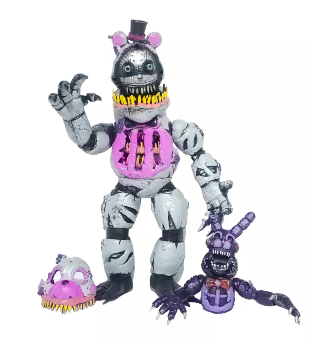 TOY FIGURE MEXICAN BONNY PURPLE FIVE NIGHTS AT FREDDY 'ANIMATRONICS TWISTED