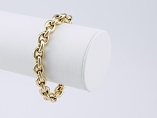 Armband Armkette Rundankerkette 20 cm 585 Gold 9,3 mm edel und elegant!