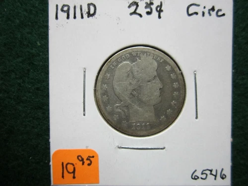 1911  D  Barber Quarter