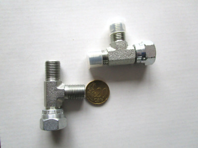Einstellbare L-Verschraubung R 1/4'' BSP Adapter Zoll Hydraulikverschraubung