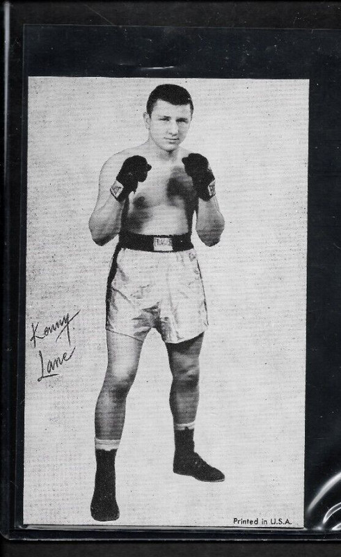 1958-62 KENNY LANE Exhibit Supply Co Arcade Card Boxing VINTAGE NM HIGH GRADE!