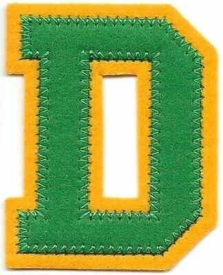 Forest Green Glitter Varsity Letter Patch | American Deadstock Forest Green Glitter Varsity Letter Patch | American Deadstock