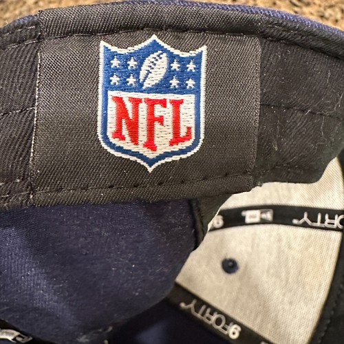 New Era Cap Men's One Size Navy Blue Seattle Seahawks 9Forty NFL Football Hat - Picture 9 of 9