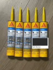 5 Pack Sikaflex 1A Polyurethane Construction Sealant, Dark Bronze, In Date