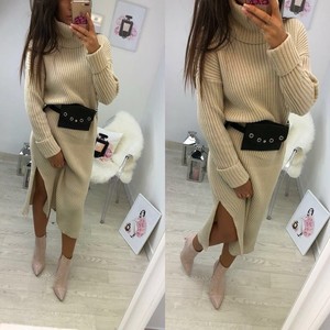 jumper dress with slits