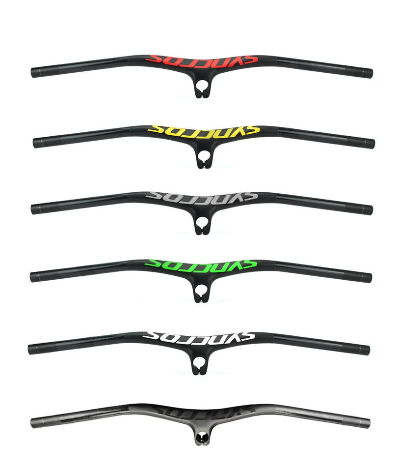 Manillar de fibra de carbono bicicleta de montaña bicicleta mtb xc enduro ciclismo descenso Foto 3 de 4