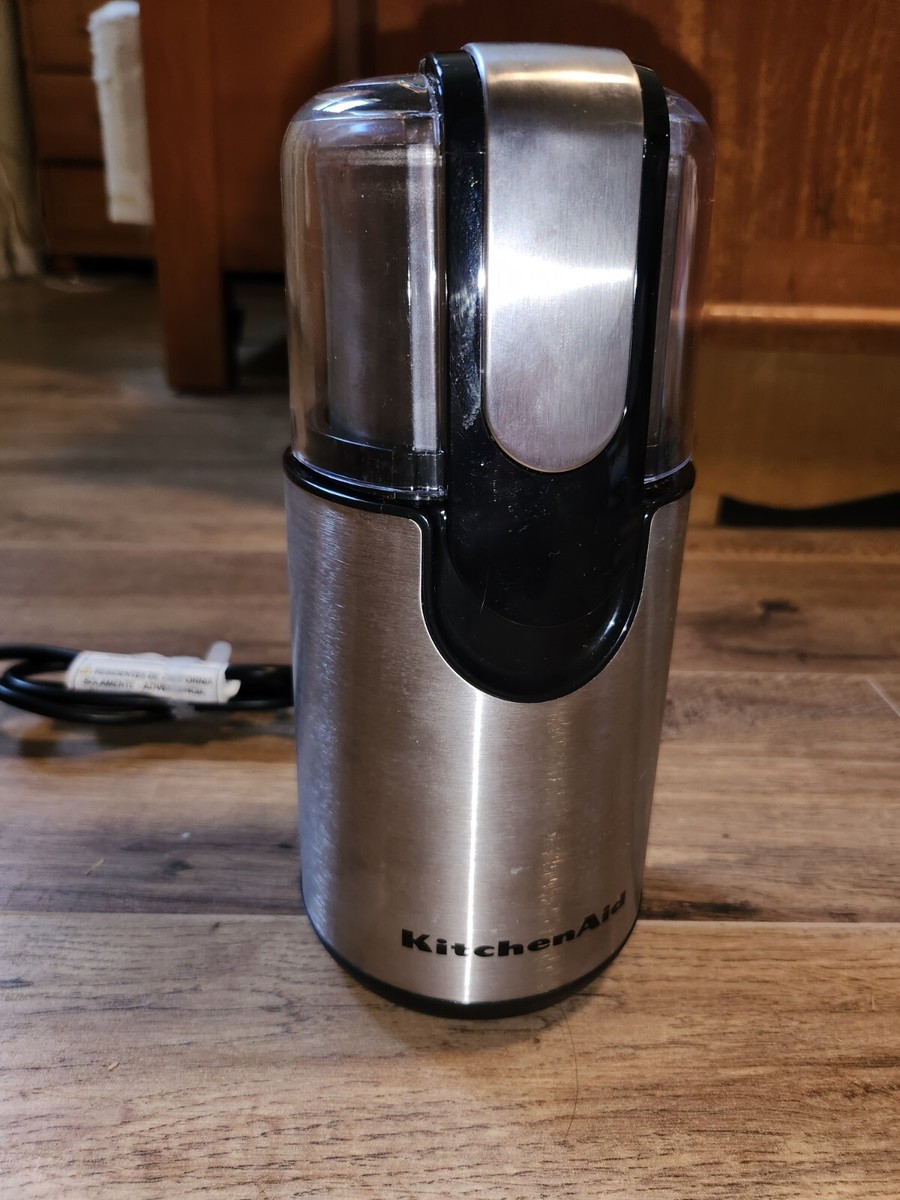 Kitchen Aid Coffee Grinder BCG1110B0 Stainless Steel Tested, Clean  Working!