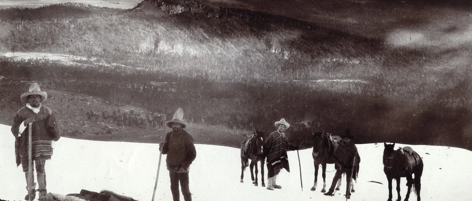 Foto tamaño más grande C. B. ESPERA, Iztaccíhuatl desde el lado de Popocatépetl, Vinta Foto 2 de 4