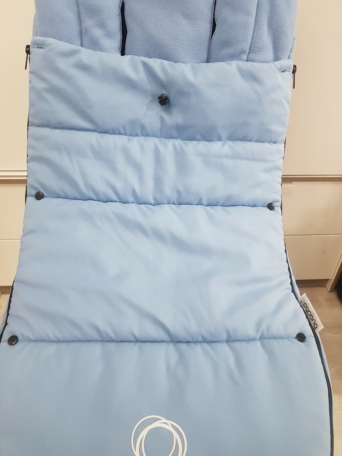 ice blue bugaboo footmuff