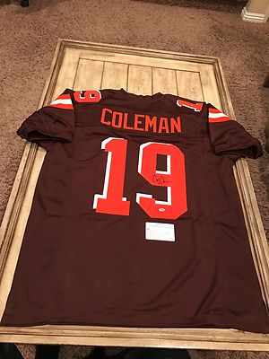 Corey Coleman Autographed Jersey LEAF COA Cleveland Browns