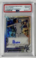 Drew Romo 2021 Bowman Chrome MB Prospect Mojo Refractor Rockies Auto PSA 10 GEM