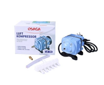 OSAGA Kolbenkompressor LK-35 Luftpumpe Sauerstoffpumpe Teich-Belüfter 2.100 l/h