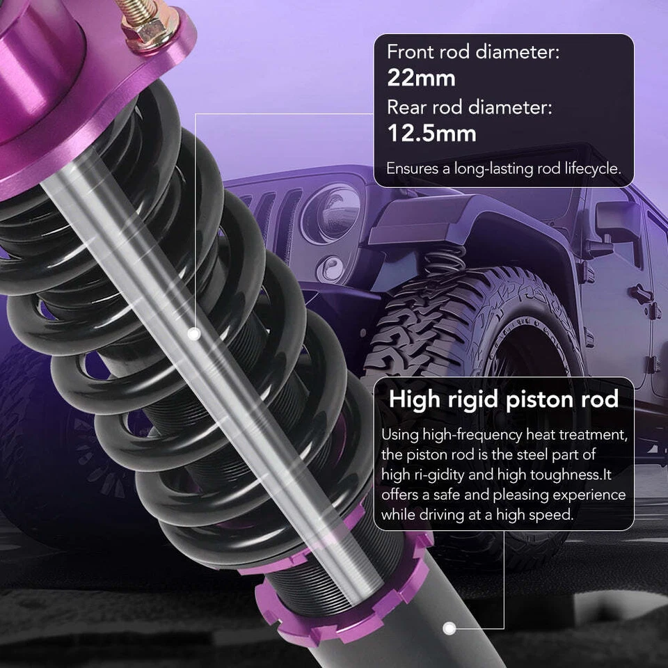 Adjustable Suspensions Lowering Coilovers Kit for BMW E46 3-Series 1998-2005 RWD - Изображение 4 из 4