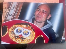 IBF World Champion STUART HALL Signed Boxing Photo Boxing Memorabilia