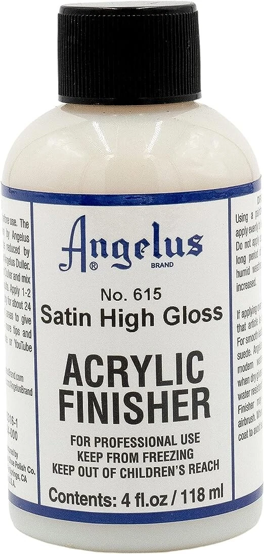 Angelus Brand Acrylic Leather Paint Satin Finisher No. 615 - 4oz