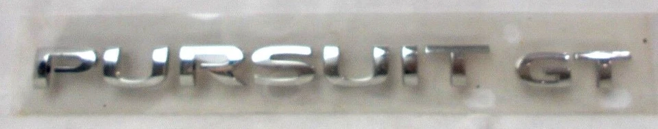 Fits; Pontiac Pursuit " PURSUIT GT " Decklid Trunk Emblem Nameplate 2006 - Image 2 of 4