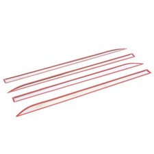 4 Pcs Outside Door Body Side Abs Molding Chrome Trim For Toyota Sienna 2011-2020