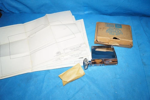1965 Ford Mercury  Factory Optional RH Outside Rear View Mirror  NOS FoMoCo