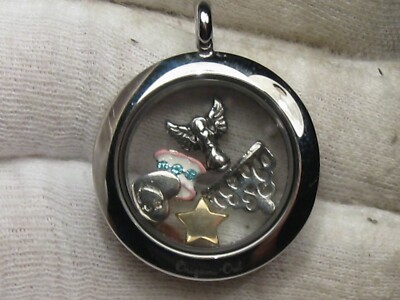 Designer Origami Owl Nicht-Silber Anhänger Mit 5 Schwebenden Charms