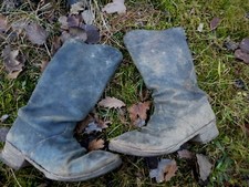 Russische Stiefel,Schuhe 2.WW Dachbodenfund.  (Ch)