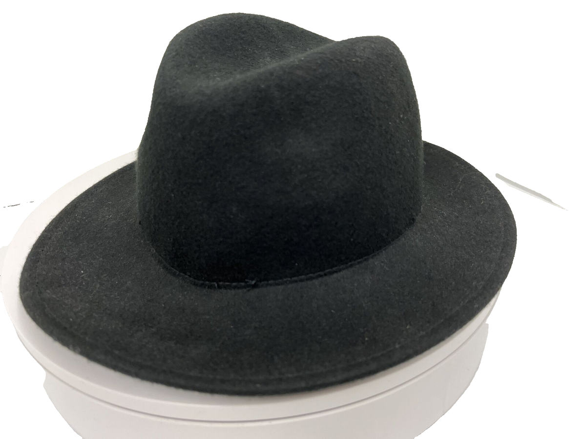 Aqua Women\'s Wool Black Fedora Hat Cap One Size Wallaroo Hat Company – Women main image 4