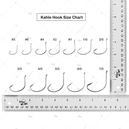 100 Stück Größe 5/0 Angeln 2x Kahle Haken Nickel Tackle Wide Gap Circle Welse - Bild 5 von 5