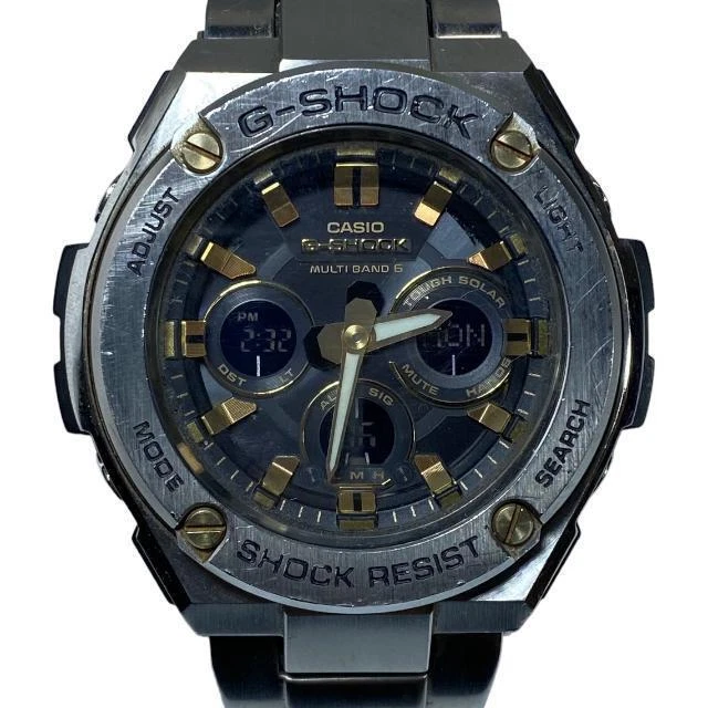 CASIO G-SHOCK GST-W3100 Tough Solar Silver Mens Watch Used 3m28080