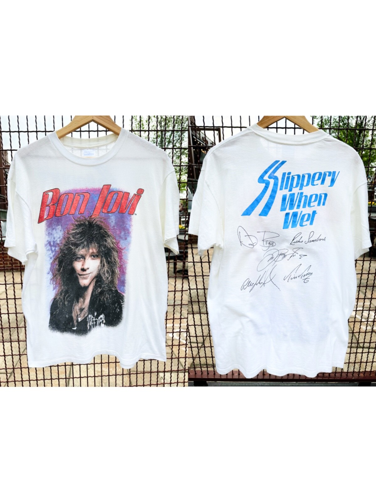 RARE 1986 VINTAGE “BON JOVI SLIPPERY WHEN WET“ BAND … Gem