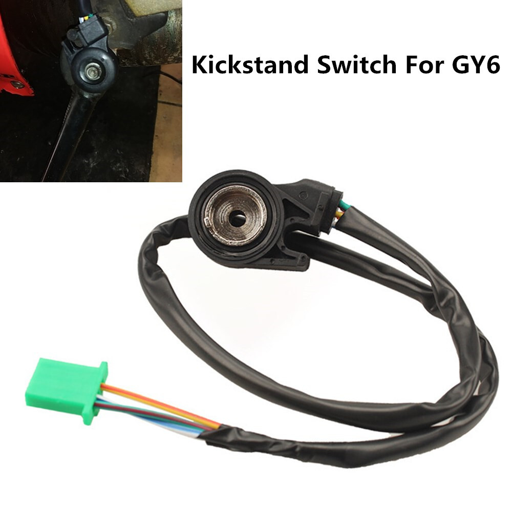 1X Kickstand Switch Side Foot Kick Stand Flameout Engine