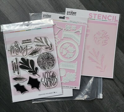 The Stamp Market - Festliches Laub exklusives Event-Paket neu in Verpackung UVP 55 £