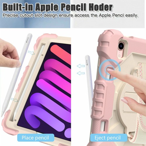 For iPad 10.2'' 9th 6th Air 4 Pro 11 Mini 6 Hybrid Shockproof Cute Stand Case - Picture 52 of 120