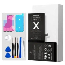 4500mah Internal Battery Replacement For iPhone X High Capacity Quality Tool Lot