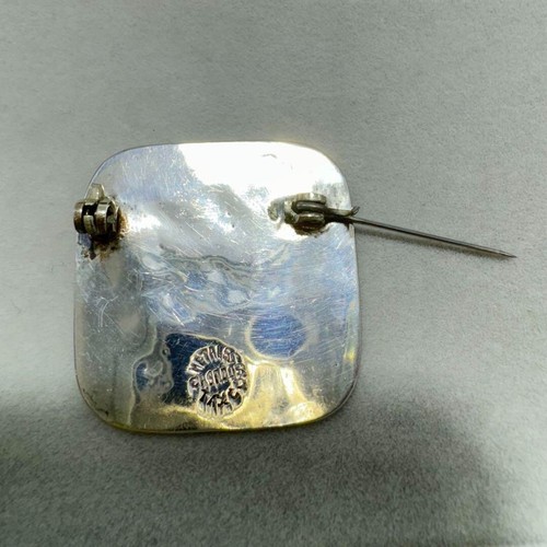 Spilla originale MESSICO TAXCO vintage argento oro 1,2 pollici usata Giappone 1009 10 - Foto 7 di 9