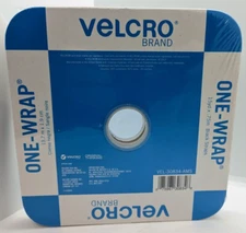 45 Ft VELCRO Brand ONE-WRAP Tape, Heavy Duty, Black, 3/4" Wide, Cut-to-Length
