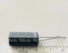 CAPACITOR RADIAL 3300uF 16V  105°  JAMICON, NEW (c)