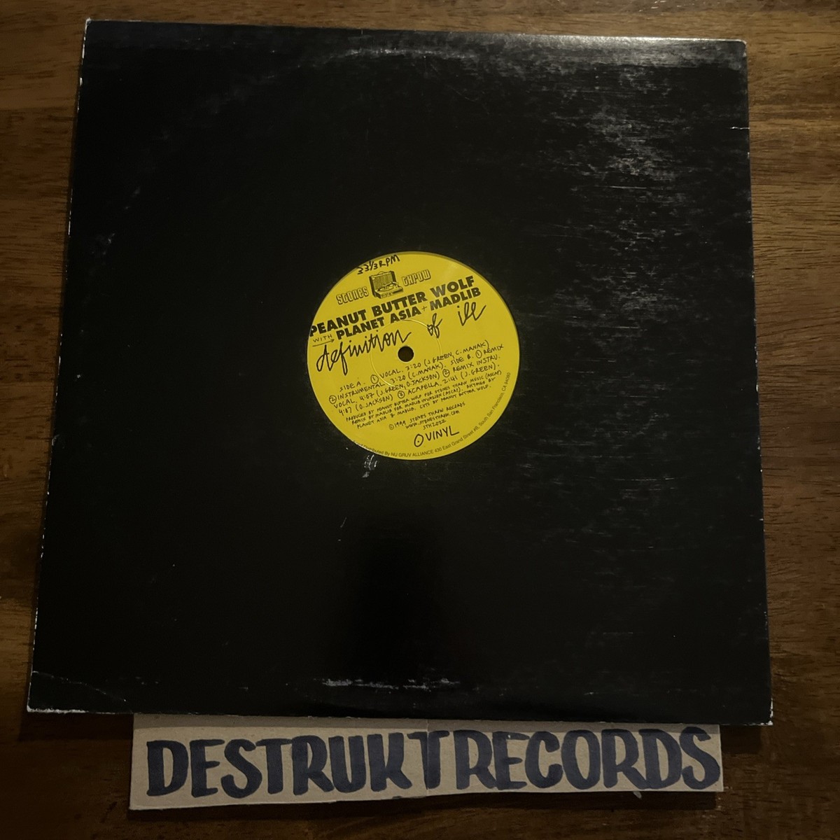 Peanut Butter Wolf Planet Asia Madlib Definition Of Ill 12” Stones
