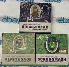 Dr. Squatch Men's Natural Soap Limited Edition Set Of 3 New