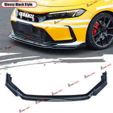 For 2023-2026 Honda Civic Type-r Fl5 Gloss Black Front Bumper Lip Splitter