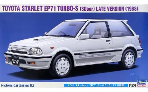 Kit modélisme Toyota Starlet EP71 Turbo S Hasegawa avec détails intérieurs précis