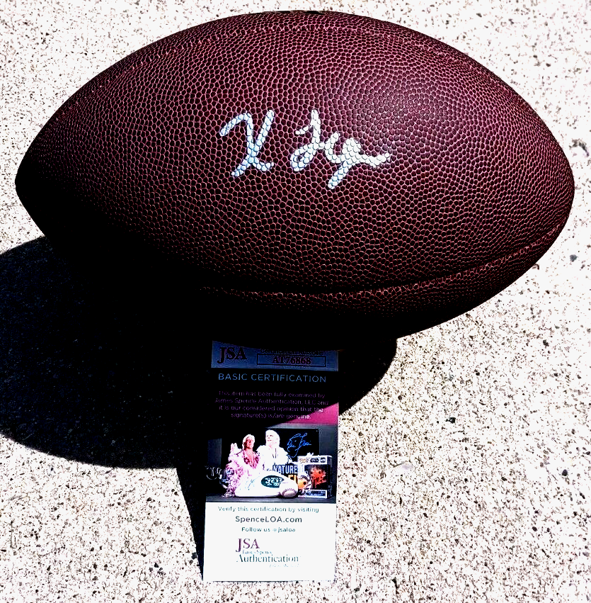 XAVIER LEGETTE Panthers SIGNED NFL Football JSA COA CAROLINA 